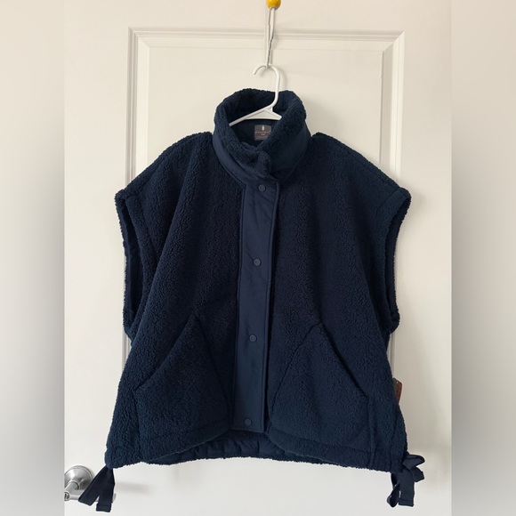FP Movement by Free People Jackets & Blazers - Free people _Fp movement_Scout it out vest with big logo_ Navy